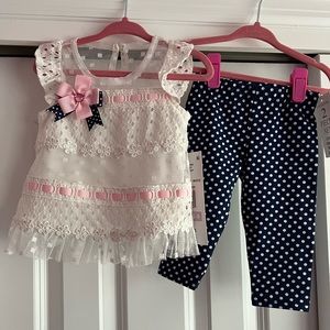 Brand new with gage baby girl outfit